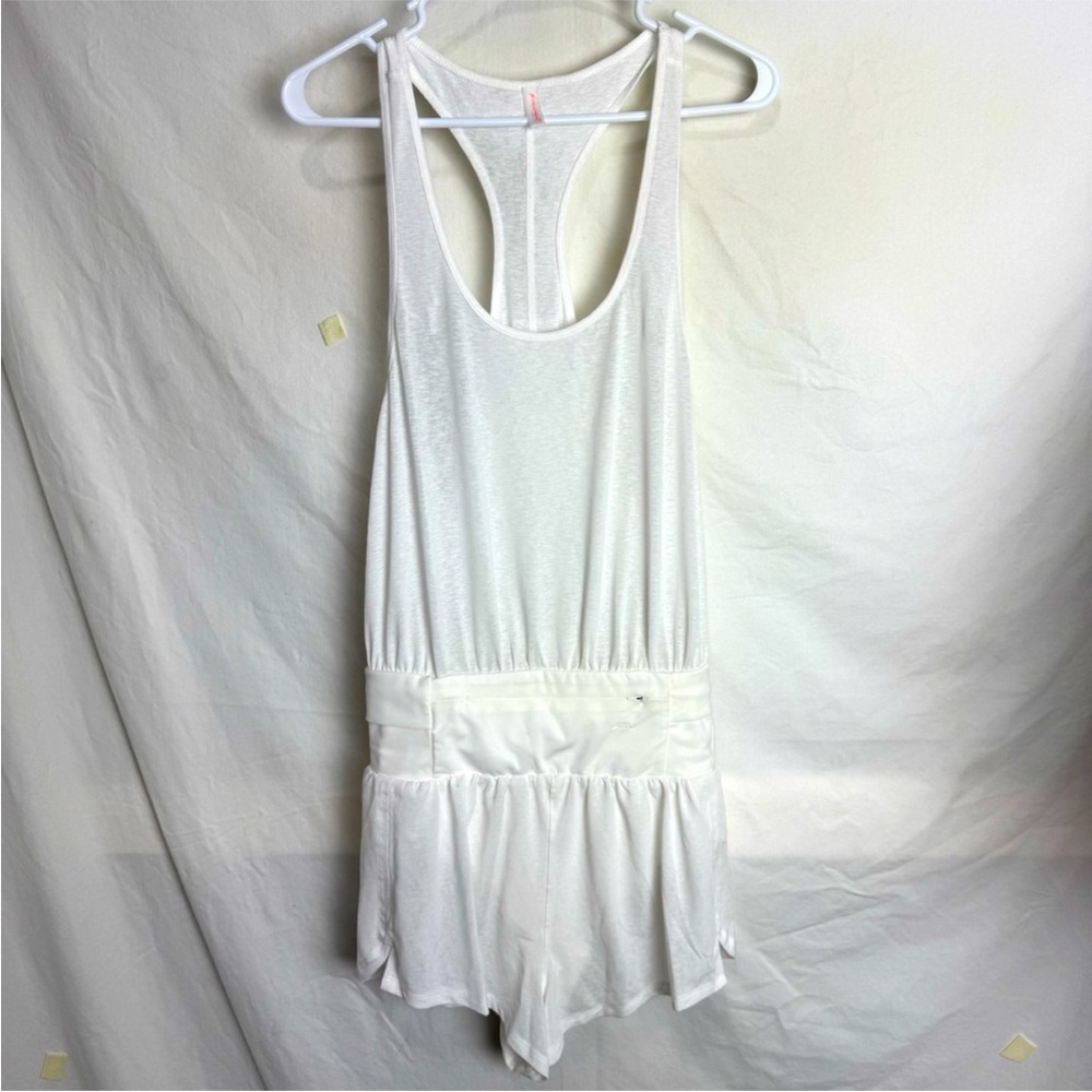 FREE PEOPLE White Light As Air Runsie Romper